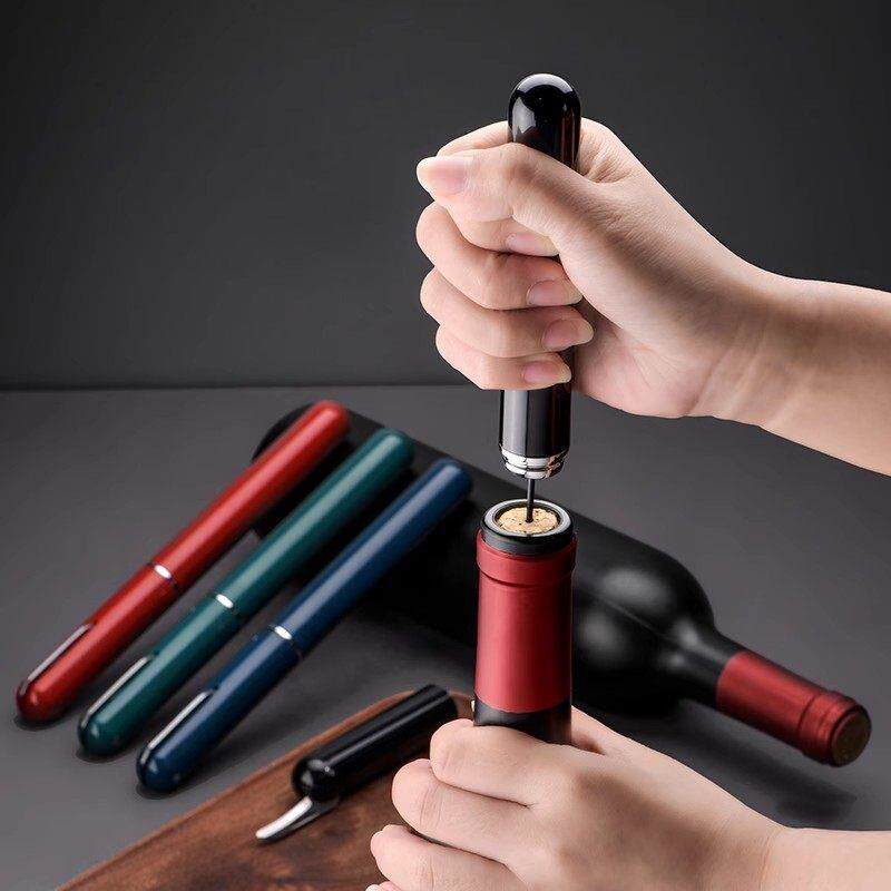 笔型气压式红酒开瓶器创意针式打气款葡萄酒启瓶器家用开红酒神器