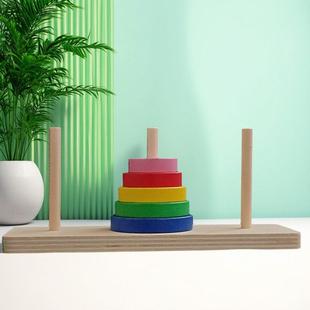 数学比赛教具拓朴解套递归数列推理科教礼物五层5阶汉诺塔河内塔