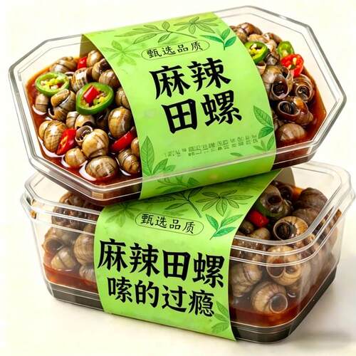 旗舰店推荐！麻辣田螺开袋即食爆汁香辣嗦螺蛳螺丝下酒菜熟食解馋