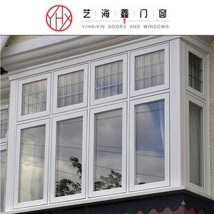欧盟认证 CE海螺型材塑钢门窗PVC平开窗玻璃窗户隔音隔热外贸工程