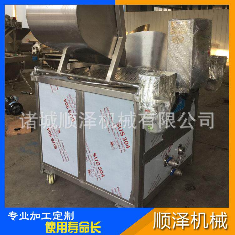 肉条KLI炸油炸机 鸡腿油炸油机设备 泽鸡翅肉片鱼片全自动机 顺销图片