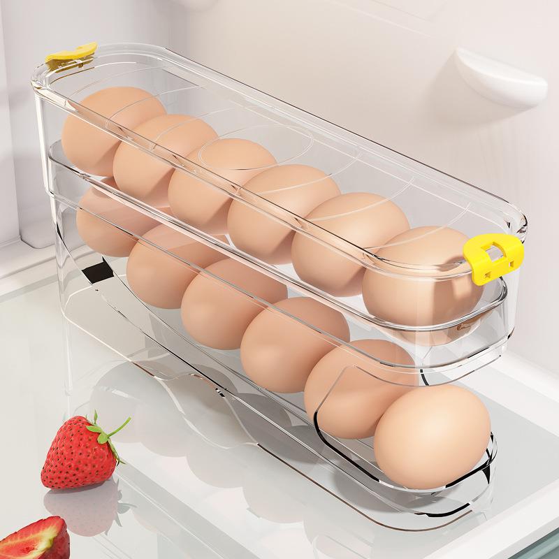 箱收纳盒透明鸡盒蛋厂双层两层造鸡冰蛋盒制厂