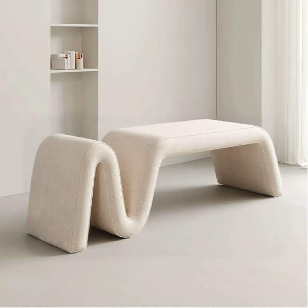 绸带椅设计师异形弯曲单人沙发 休闲椅客厅阳台可坐可躺懒人沙发