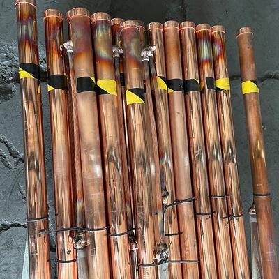 离子接地极纯铜电解离子接地棒防雷KLM-J钢工铜包程释离子接地离