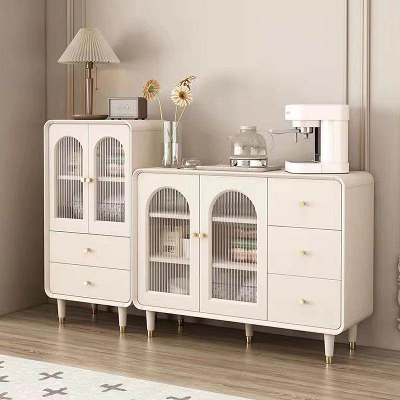 奶油风餐柜现代简约白色厨房柜子收纳柜家用客厅边柜收纳置物柜,住宅家具,餐边柜,淘宝优惠券,粉丝福利购,淘宝优惠卷