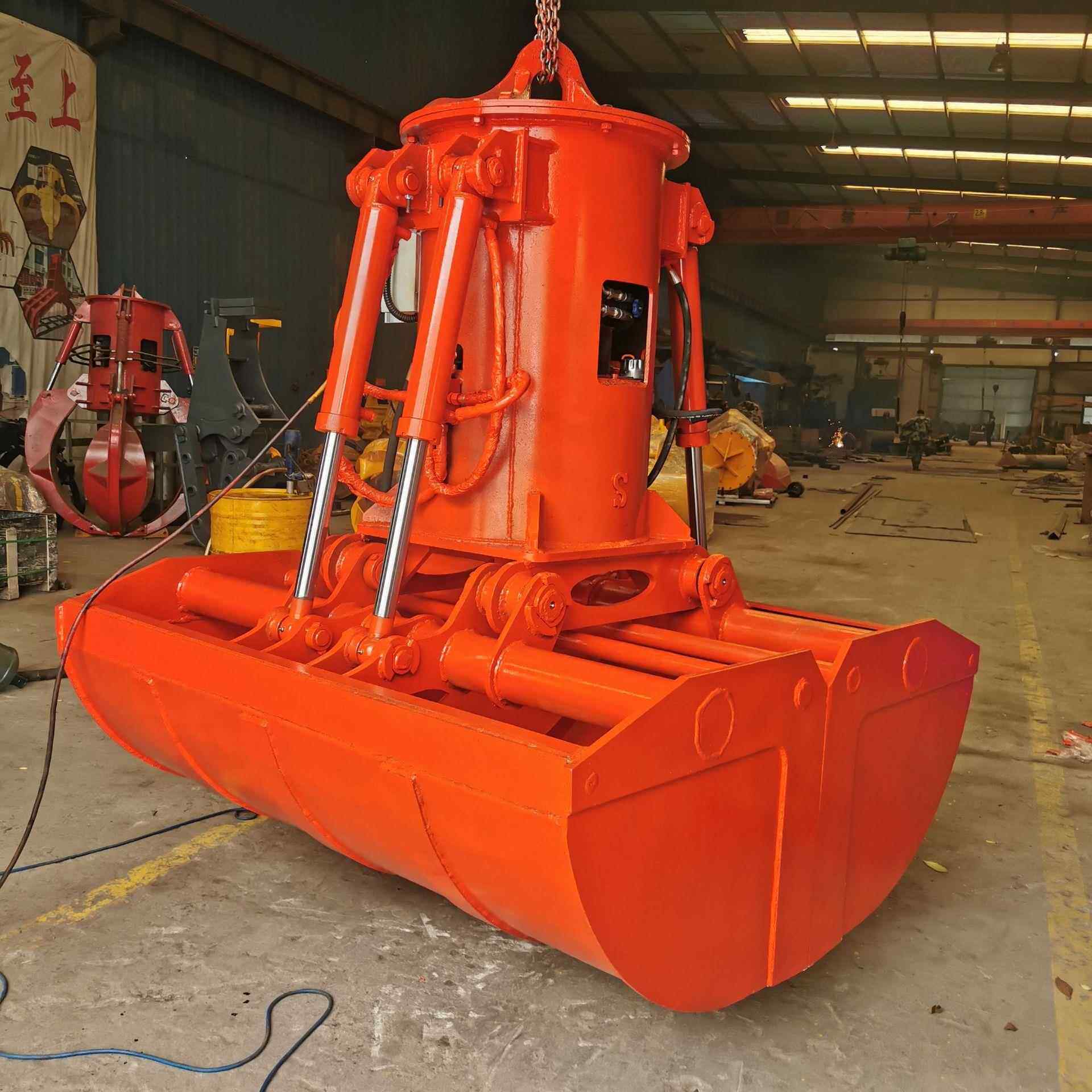 200挖掘机抓斗港口用抓沙抓土料斗铁路卸煤贝型斗贝壳抓斗