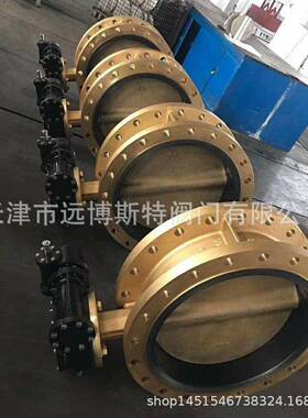 D41X-10TC954船用法兰蝶阀铝青铜涡轮对夹蝶阀、全铜电动蝶阀