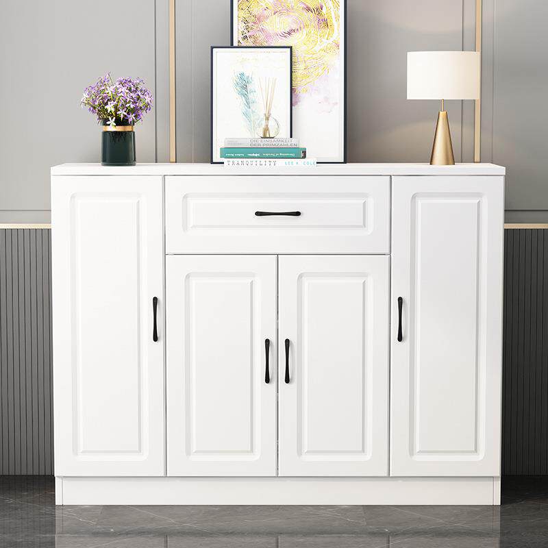 实木鞋柜家用门口简约现代门厅柜多功能进门玄关柜阳台储物柜欧式