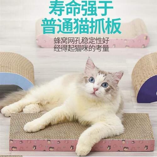 猫抓板立式小直板21CM磨爪器猫爪板瓦楞纸猫抓垫猫咪自嗨解闷玩具