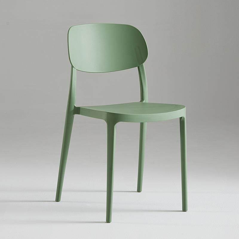 现代简约塑料椅子可叠放家用靠背凳子大人餐桌椅餐厅等位椅带坐垫