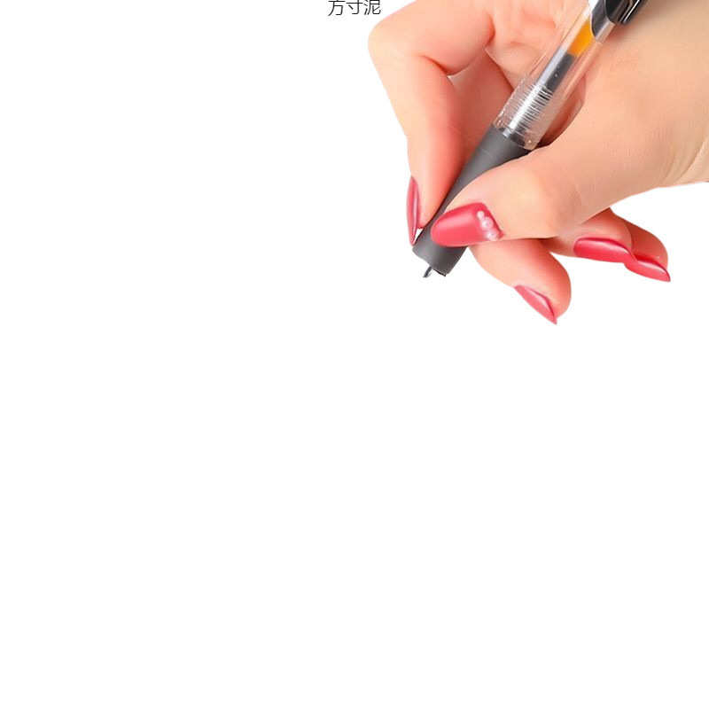 按动笔芯0.5黑色中性笔芯同质量子替芯按压式学生大容量厂