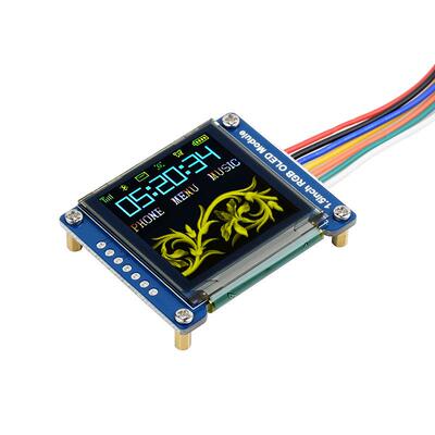 1.5寸RGBOLED模块128×128分辨率65K彩色SPI通信