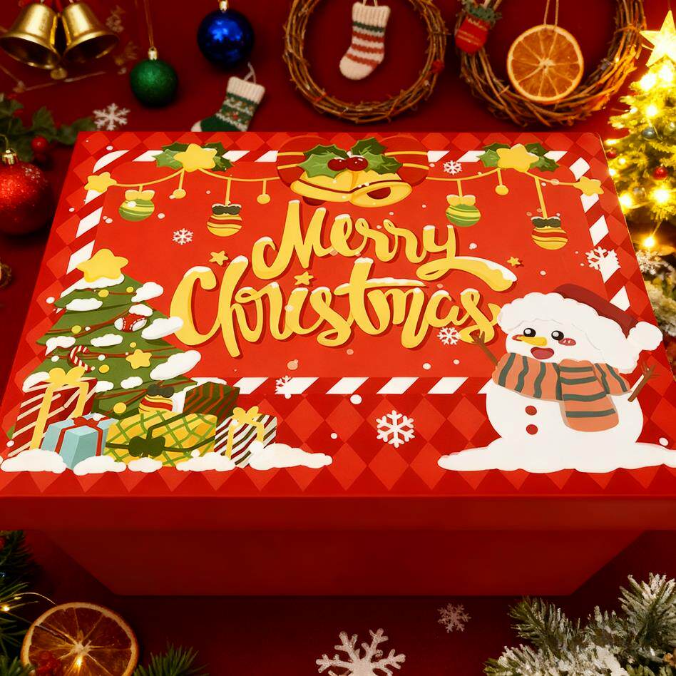 圣诞节礼物盒生日礼盒空盒子大号包装盒圣诞平安夜礼品盒送女朋友