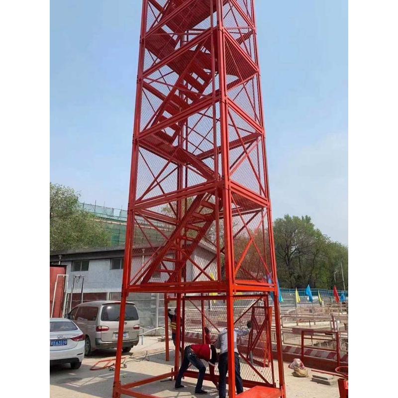 组合式梯通道爬梯笼安全架式方箱式加厚框安全梯基坑管 施工笼