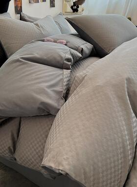 冬季0纯棉被套150x20件10EX2023050全棉床单单200x23格0子被罩1.5