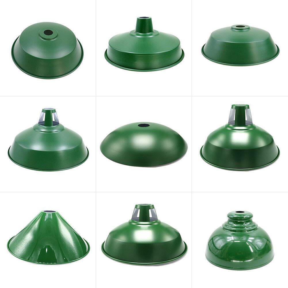 墨绿色绿色铁皮大灯罩火锅店餐厅吊灯复古港式火锅店个性厂家直发