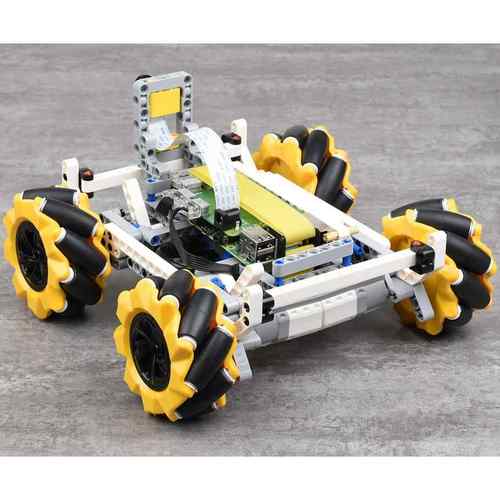 麦克纳姆轮·积木智能车500万像素基于RaspberryPiBuildHAT