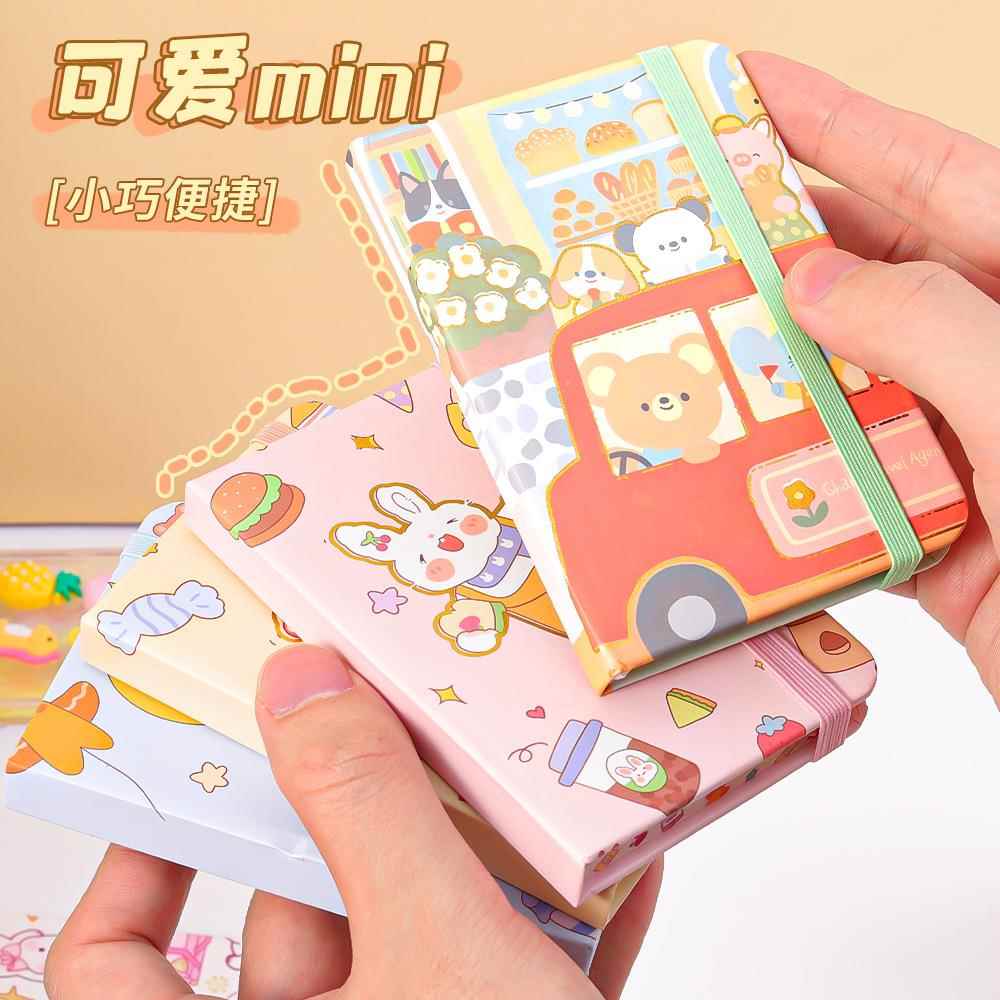 a7绑带手账本高颜值便携纸质笔记本创意儿童文具精致开学礼品