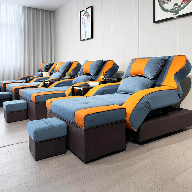 足疗沙发电动足浴指压床沐足采耳沙发按摩床洗脚泡脚足浴沙发躺椅