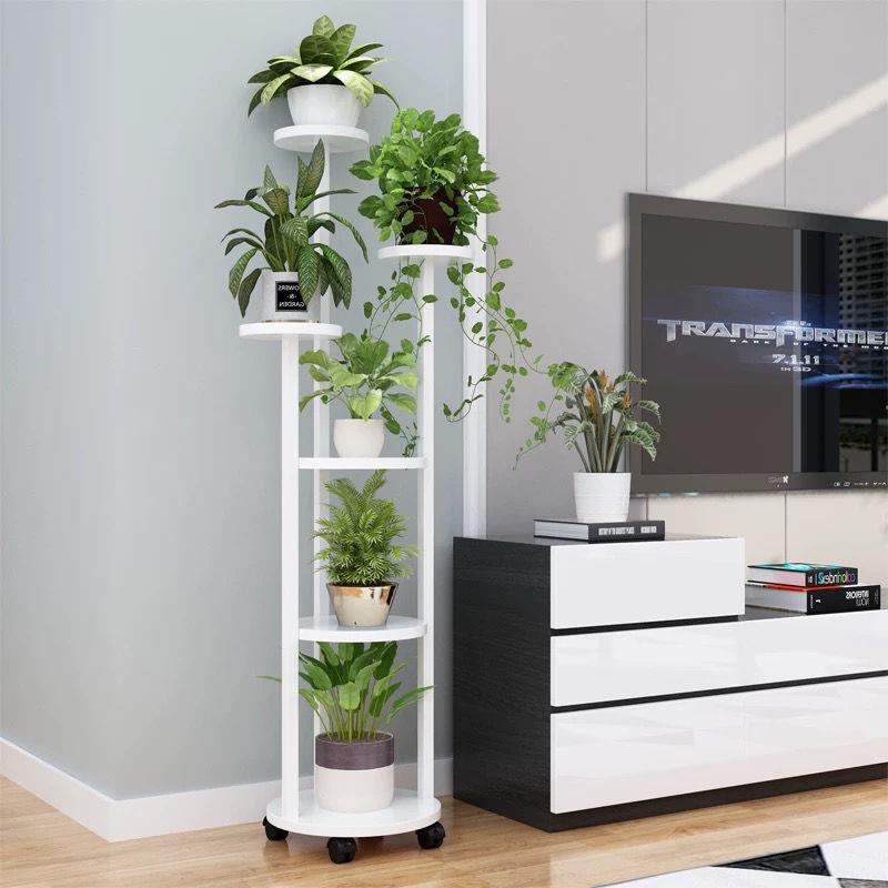 花架TCU子室内落地式绿吊兰多层萝花客子厅移动带轮阳台架置物架