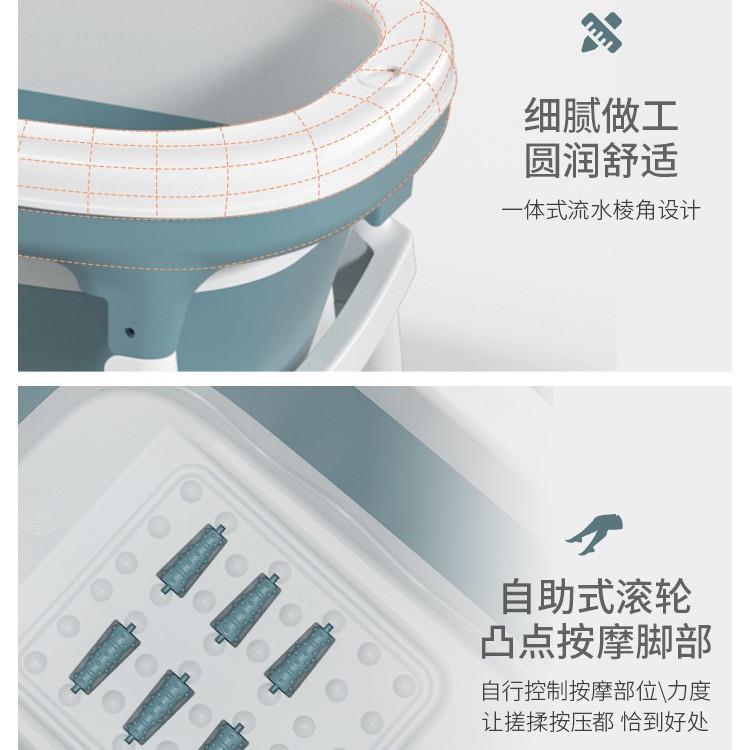 成可按摩浴桶折叠浴人桶全用洗浴澡桶折叠盆塑料洗澡盆全身泡澡家