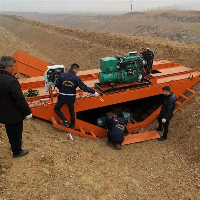 大型牵引式混凝土水沟滑模机 6米梯形水渠成型机 高速边沟衬砌机