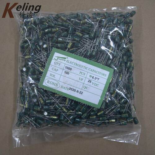 JWCO铝电解电容 高频低阻 25V100UF 100UF25V 6.3×7 （1袋1000）