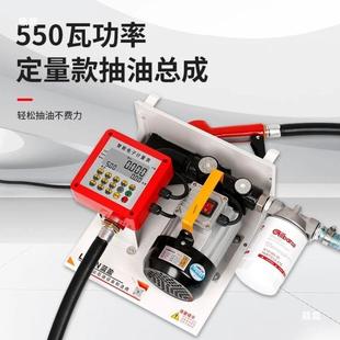 柴电抽泵12V油24V220V全自动大动功率车载计量加油PPT机挂式 油垒