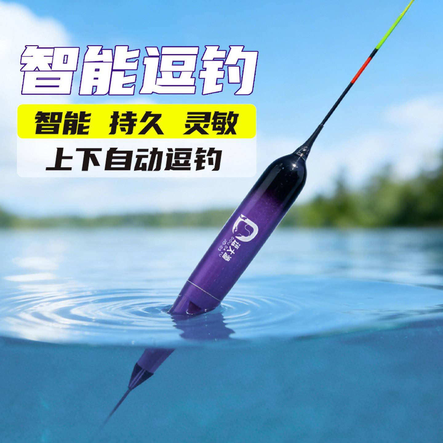 自动逗鱼鱼漂全套高灵敏野钓大物夜光灯具浮鱼漂日夜两用醒目加粗
