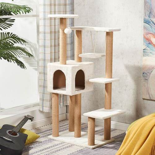 cat climbing e tower condo scratcher post cat bowl house