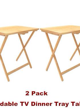 Folding TV Tray Tables Dinner Side Table for Eating at Couch