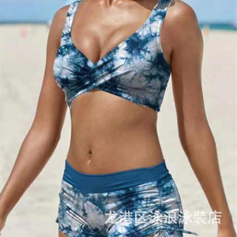 women suit swimming spring hot boxer bikini two-piece sexy