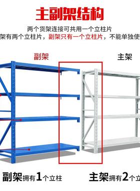 仓架储货家用库轻型仓库中型重铁型置物房架储物架94064架货架