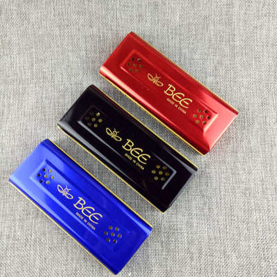 16孔G调C调双面双调口琴 Bee多色双音口琴 纸盒装