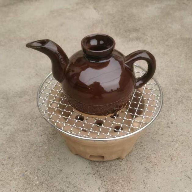 老式酒燎子烫酒覆古暖酒壶黄酒壶分酒器木炭火围炉煮酒温酒壶AI