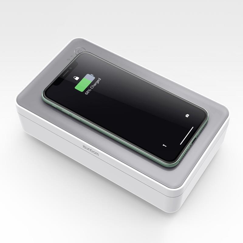 15W无线充收纳盒SGS认证UVC紫外线杀菌多合一桌面