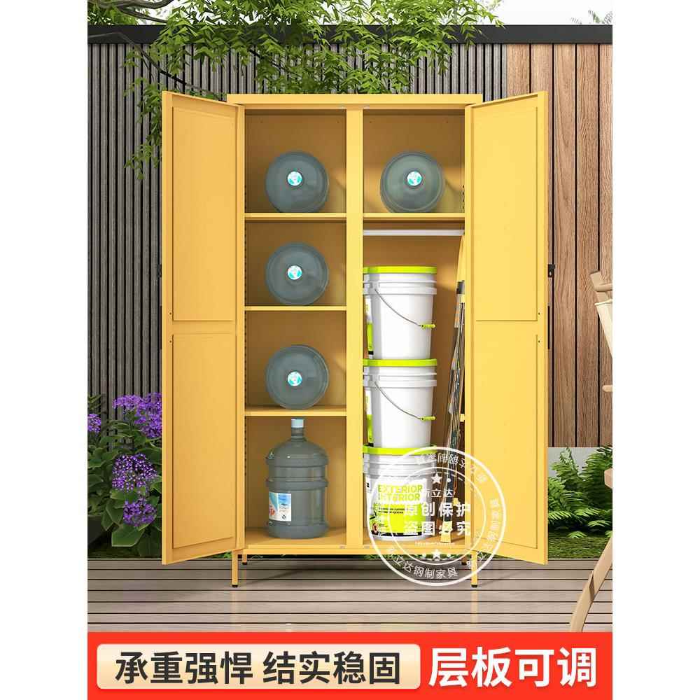 户外储物柜庭院花园置物柜欧式田园风防水防晒耐腐收纳柜子杂物柜