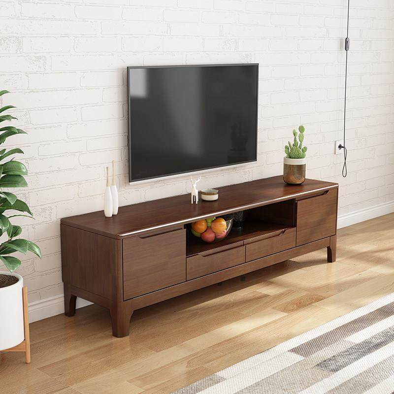 实木电视柜客厅家用茶几电视机柜组合2025新款简约小户型边柜一体,住宅家具,电视柜,淘宝优惠券,粉丝福利购,淘宝优惠卷