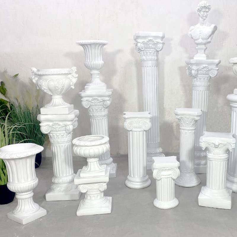 婚庆欧式罗马柱摆件底座路引婚礼花架白色花盆落地客厅花架子花盆,节庆用品/礼品,路引,淘宝优惠券,粉丝福利购,淘宝优惠卷