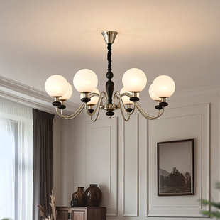 新款中古风美式复古大厅吊灯主灯浪漫创意高级感卧室客厅餐厅灯具