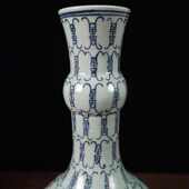 摆古玩批发寿花瓶青花瓷工艺品收藏杂件图复古瓷器字饰做旧家居