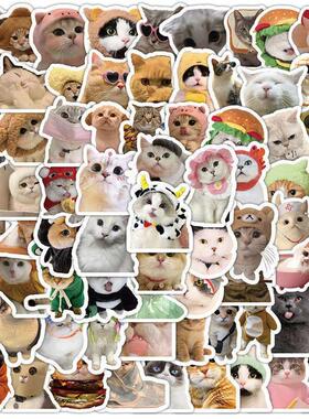 100Pcs Kawaii Cat Stickers Aesthetic Stationary Cute Sticker