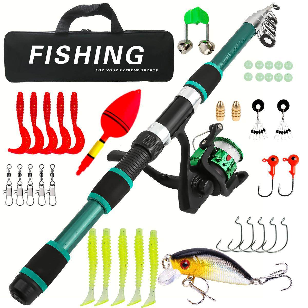 小孩路亚竿钓鱼竿轮套装1.8米儿童竿鱼竿可伸缩枪柄海杆抛竿,户外/登山/野营/旅行用品,渔具套装,淘宝优惠券,粉丝福利购,淘宝优惠卷