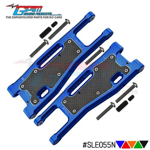 四驱车 TRAXXAS 1/8 SLEDGE 铝合金前下摆臂+防尘碳化保护板
