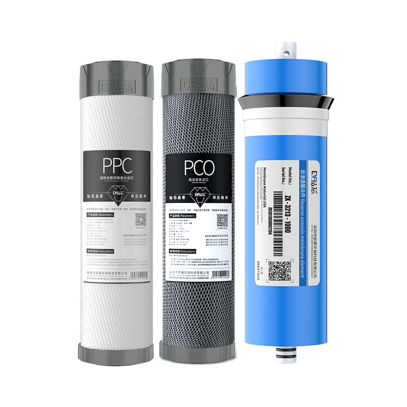 钻芯净水器1200G原装滤芯通用家用直饮1000G反渗透RO膜800G全套