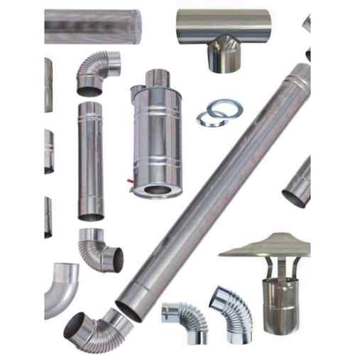 柴火灶配件大全不锈钢烟囱排回风炉烟囱管烤火炉烟筒管取暖炉弯头