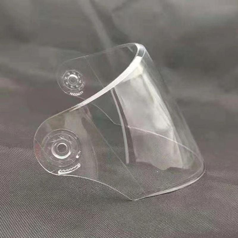 头盔镜片四季通用电动摩托车成人透明半盔冬安全帽前挡风玻璃面罩