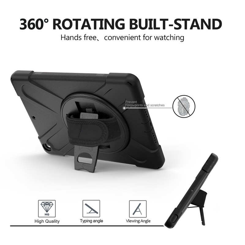 适用于适用苹果6硅胶Pro10.5Air3mini7.9寸防摔肩带ipad手持保护套斜跨