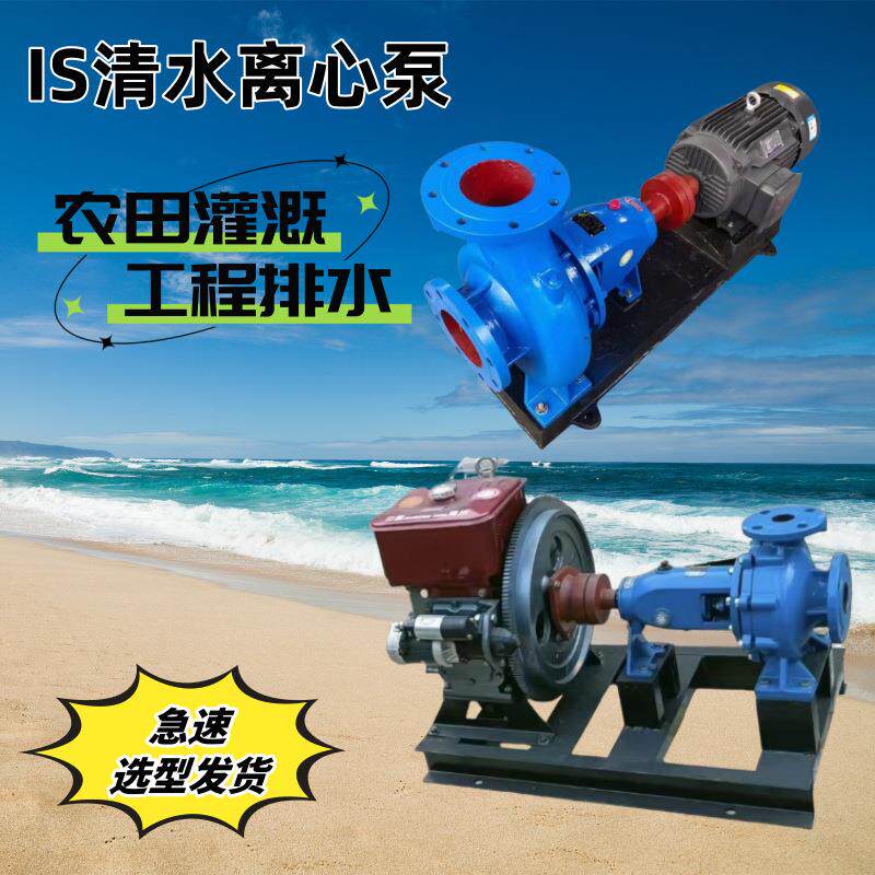 IS清水泵抽水机卧式离心泵泵头大流量高扬程ISR热水泵农田灌溉泵