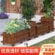 化喷漆防腐碳木花箱方花形种种植箱619花槽户外庭院阳台菜盆绿化